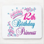 12th Birthday Princess mousepads