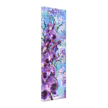 12x36 inch gallery wrapped canvas print "Orchids"