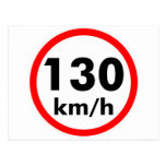 130 km/h post cards