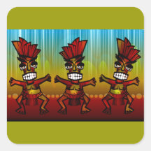 1312743176_Vector_Clipart Hawaiian Tiki men Square Stickers