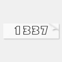 1337 BUMPER STICKER