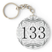 133 Area Code Key Chain
