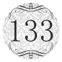 133 Area Code Stickers