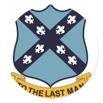 133rd Engineer Battalion Round Sticker