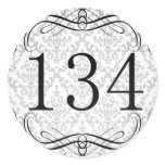134 Area Code Round Stickers