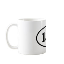 13.1 Half Marathon Runner Oval Coffee Mug