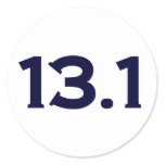 13.1 Half Marathon stickers