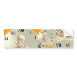 13 Hour Skeleton Clock Bumper Stickers