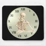 13 Hour Skeleton Clock Mousepads