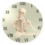 13 Hour Skull Clock Pattern Sticker