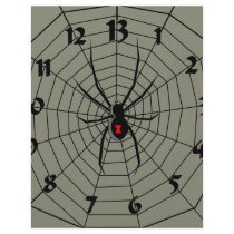 13 Hour Spiderweb Clock Personalized Flyer