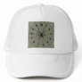 13 Hour Spiderweb Clock Gold Background Hat