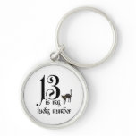 13 is my lucky number+black cat keychains