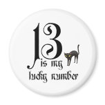 13 is my lucky number+black cat