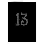13 IS MY LUCKY NUMBER cards