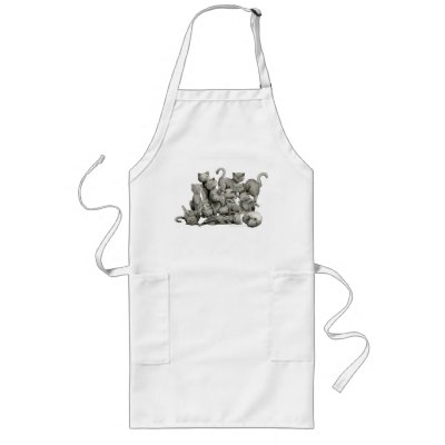 13 Lucky Black Cats Apron by 13BlackCatsDesigns