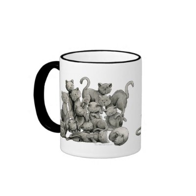 13 Lucky Black Cats Mug by 13BlackCatsDesigns