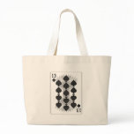 13 of Spades: Playing Card: Tote Bag