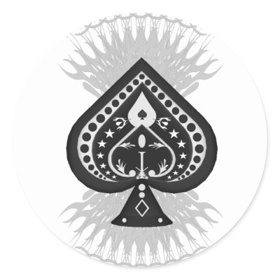 13 of Spades: Playing Card: by spiritswitchboard