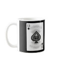 13 of Spades: Poker Card: Coffee Mug: Black Jack