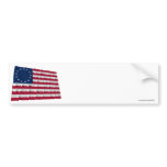13-star flag, Betsy Ross pattern Bumper Stickers
