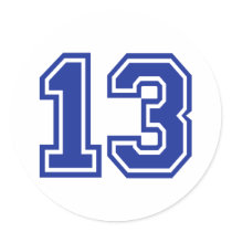 13 - Thirteen Sticker