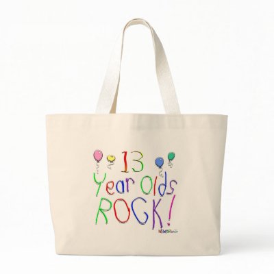 13 Year Olds Rock! Tote Bag by TShirtDotCom
