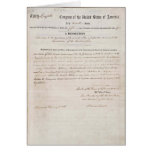 13th Amendment of the United States Constitution Greeting Card