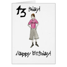 13th Birthday Card for a Boy