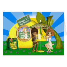 13th Birthday card Lemonade with friends