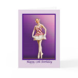 13th Birthday Card with Ballet Dancer