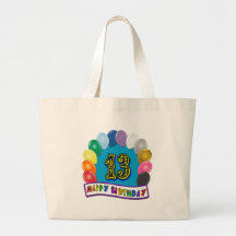 13th Birthday Gifts with Assorted Balloons Design Bags