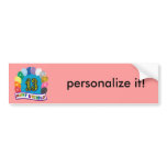 13th Birthday Gifts with Assorted Balloons Design bumper stickers