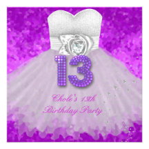 Ideas 13th Birthday Party on Girls 13th Birthday Party Invitations  600  Girls 13th Birthday Party