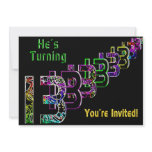 13th Birthday - Teen Invitation - Colorful