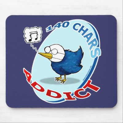 140 chars Addict Mouse Pads by sinergiasincontrol