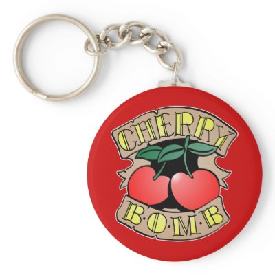 1413032011 Cherry Bomb Inverso (Rocker & Kustom) Key Chain by toxico13