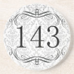 143 Area Code Beverage Coaster