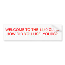 1440 CLUB BUMPER STICKER