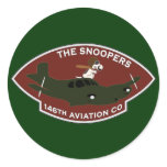 146th Avn Co - RR Vietnam Round Stickers