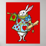 $14.95 Alice in Wonderland Print Rabbit Pink Heart