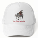 $14.95 Zebra Grand Piano hats