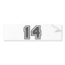 14 BUMPER STICKERS