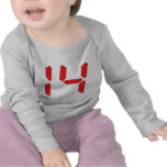 14 fourteen  red alarm clock digital number
