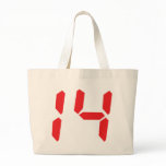 14 fourteen  red alarm clock digital number bag