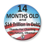 $14 month old debt magnet