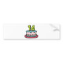 14 Year Old Birthday Cake Bumper Stickers