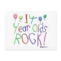 14 Year Olds Rock ! postcards