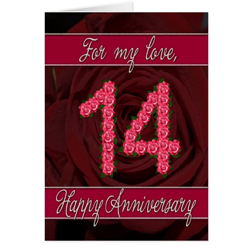 14th Anniversary Cards, Photo Card Templates, Invitations & More