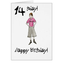 14th Birthday Card for a Boy